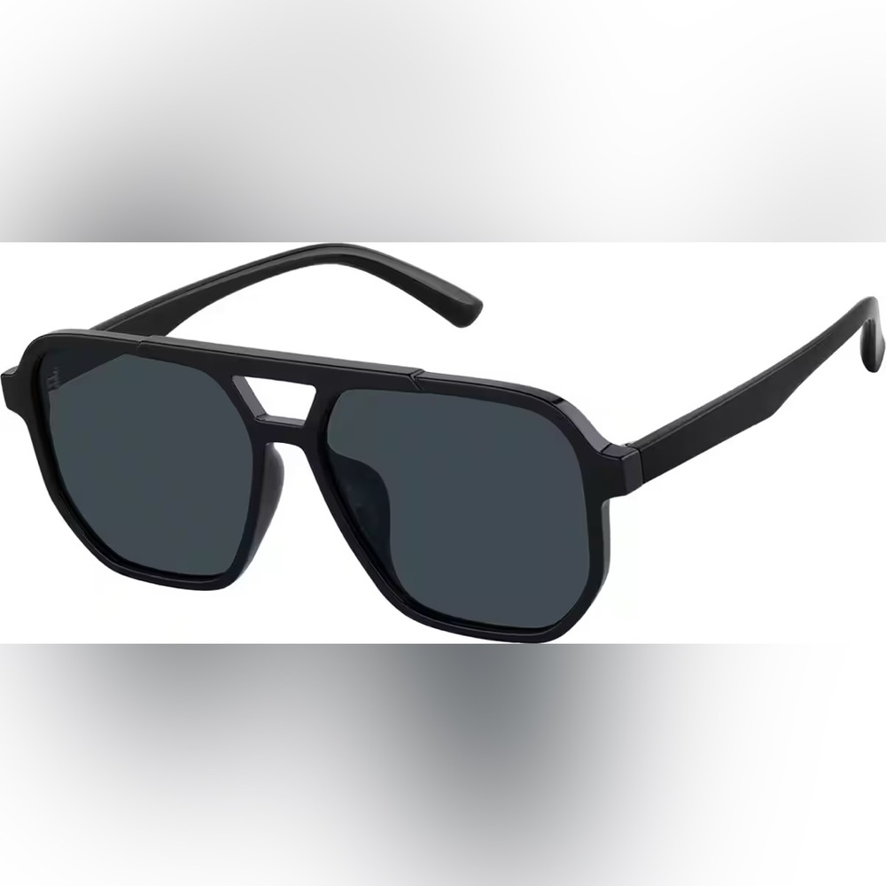 ZENNI Black Hypnotic #T02012112 Men’s Aviator Style Large Frame Sunglasses K-Pop